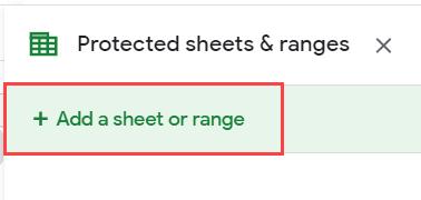 Cách khóa các ô trong Google Sheets 